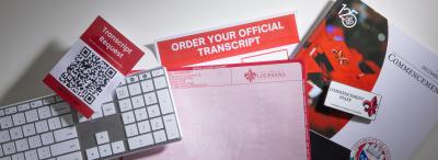 image of a university transcript